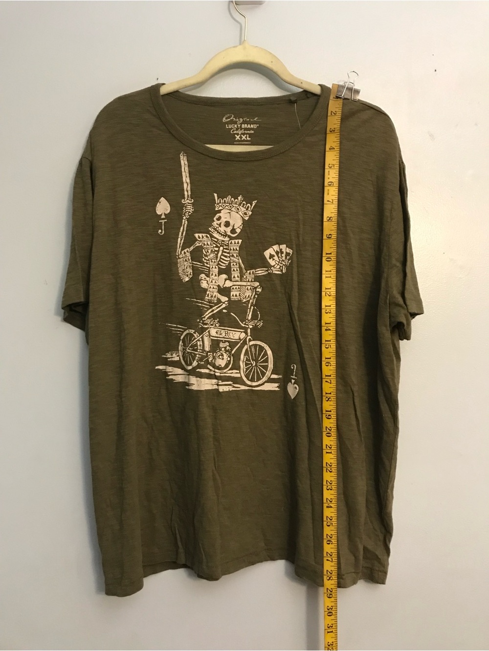 Lucky Brand Olive Green Short Sleeve Graphic Tee